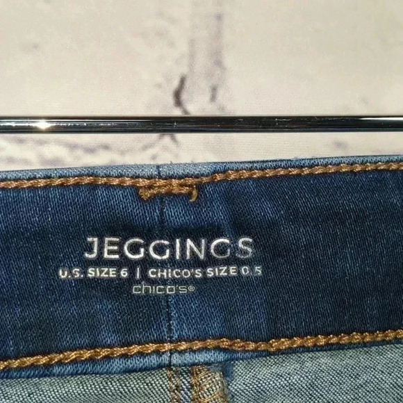 Chico Denim Jeggings Size 6 - Picture 4 of 11